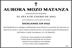 Aurora Mozo Matanza